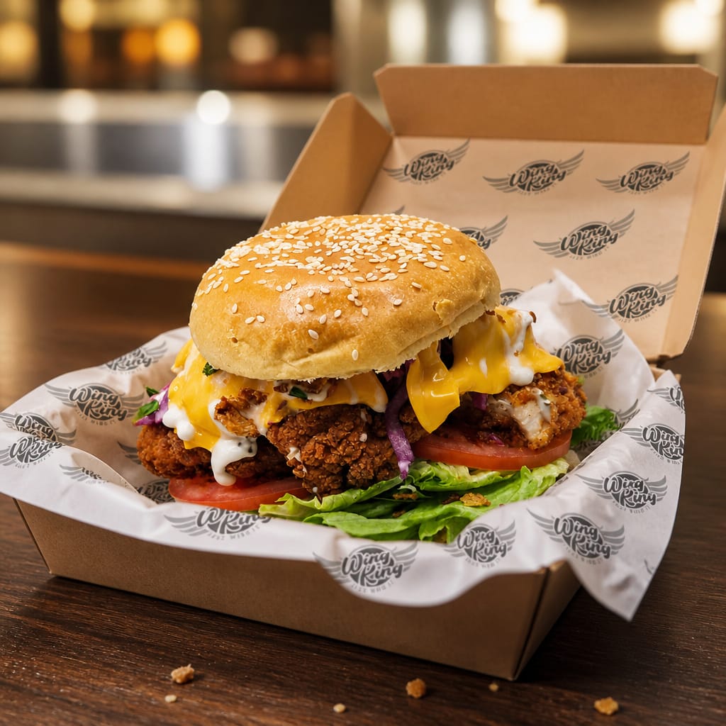 Flaming King Burger